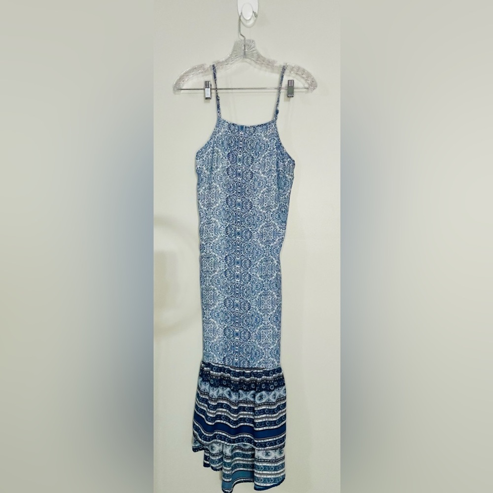 Knox Rose Boho High Low Blue dress